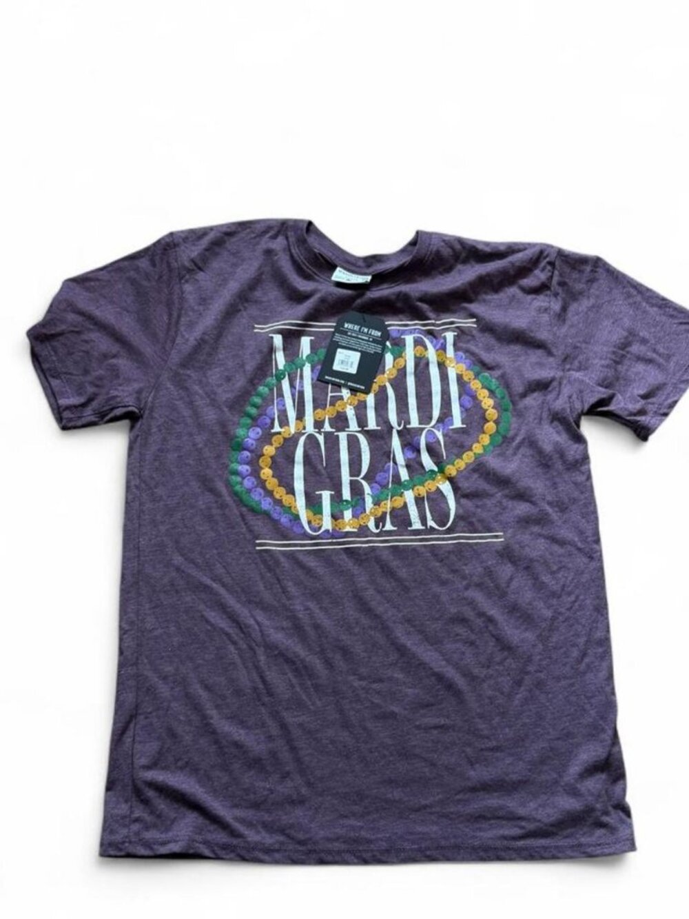 Purple Mardi Gras Graphic Tee